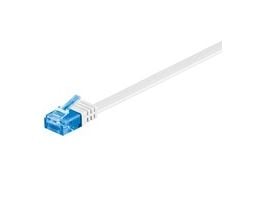 MicroConnect - Verkkokaapeli - RJ-45 (uros) - RJ-45 (uros) - 5 m - UTP - CAT 6a - säikeistetty, litteä - valkoinen