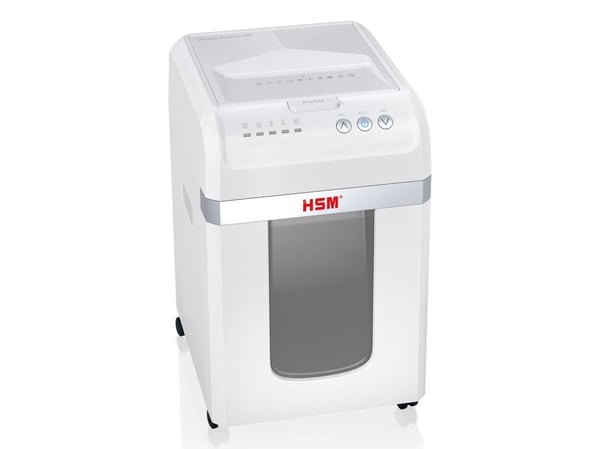 HSM 1035111, Partikkelkutt-makulering, 23 cm, 4 x 12 mm, 30 l, 52 dB, Knapper
