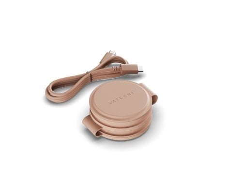 Satechi OntheGo, Sisätila, USB, Langaton lataaminen, 1 m, Ruusu