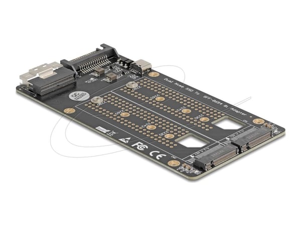 Delock SFF-8654 8i> 2x M.2 Key M NVMe SSD-omformer (64295)