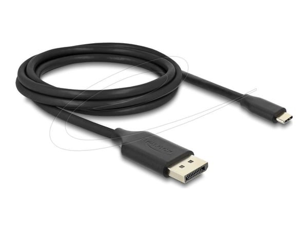Delock USB Type-C - DisplayPort-kaapeli (DP Alt Mode) 8K 60 Hz HDR-toiminnolla 2 m musta