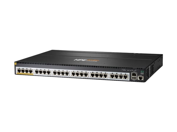 HPE Aruba 2930M Switch 24G 1 Slot PoE Class 6 Layer 3 10 Chassis Backplane Stacking Static RIP Access OSPF Routing ACLs