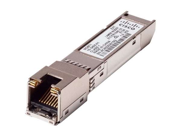 Cisco Small Business MGBT1 - SFP (mini-GBIC) transceivermodul - 1GbE - 1000Base-T - RJ-45 - for Business 110 Series; 220 Series; 350 Series; Small ...