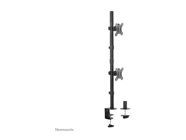 Neomounts FPMA-D550DV - Monteringssett - for 2 LCD-skjermer - svart - skjermstørrelse: 10"-32" - klemmemonterbar, malje, skrivebordsmonterbar