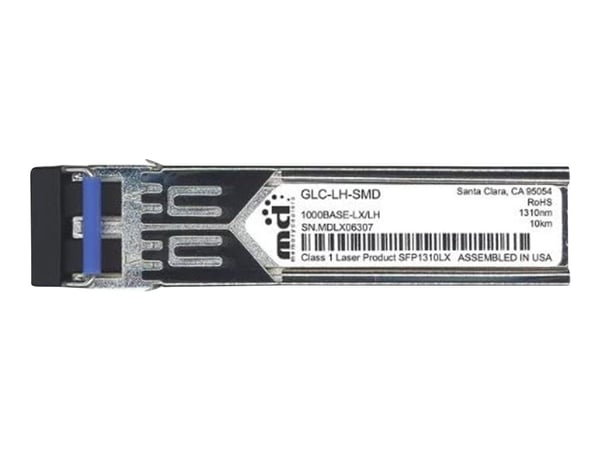 Cisco - SFP (mini-GBIC) transceivermodul - 1GbE - 1000Base-LX, 1000Base-LH - LC/PC-enkeltmodus - opp til 10 km - 1310 nm - for Cisco 38XX, 39XX, 44...