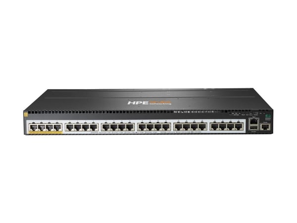 HPE Aruba 2930M Switch 24G 1 Slot PoE Class 6 Layer 3 10 Chassis Backplane Stacking Static RIP Access OSPF Routing ACLs