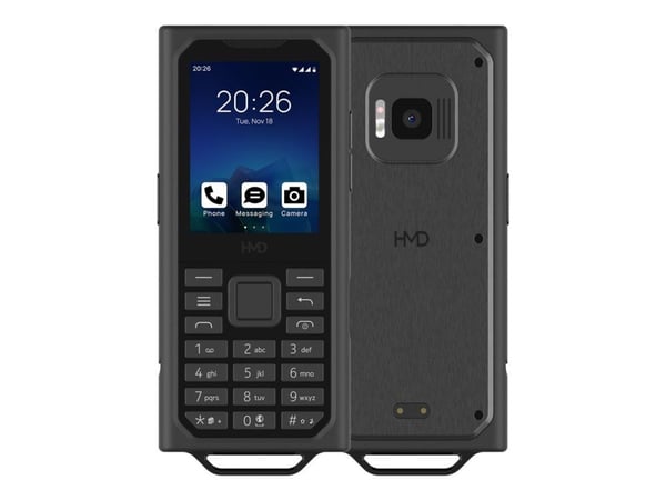 HMD Terra M - 4G-ominaisuuspuhelin - dual-SIM - RAM-muisti 2 Gt / Sisäinen muisti 32 Gt - microSD-korttipaikka - 640 x 480 pikseliä (60 Hz) - takak...