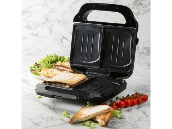 Domo DO9290C, 2 vafler, firkant, Sølv, Svart, 0,72 m, 1400 W, 284 mm