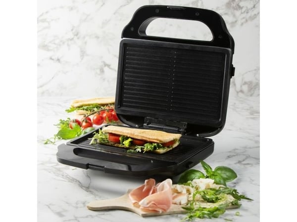 Domo DO9290C, 2 vafler, firkant, Sølv, Svart, 0,72 m, 1400 W, 284 mm