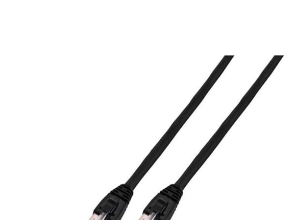 EFB-Elektronik RJ45 patchkabel Kat.6 U/UTP LSZH CCA svart 1m Produsent: EFB Elektronik (K8104SW.1)