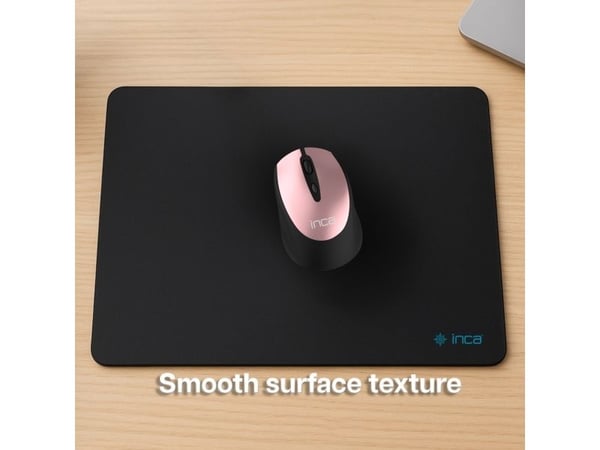 Inca IMP-020, Svart, Monokromatisk, Antiskliunderlag, Musematte til gaming