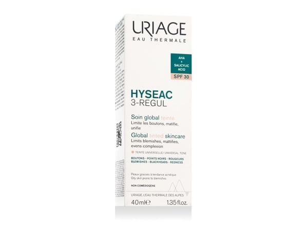Uriage Hyséac 3-reglerande SPF30 globalt tinted skincare 40 ml