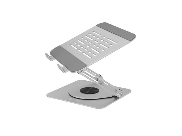 ICY BOX IB-NH300-R, Ställ till bärbara datorer, Silver, Gjuten aluminium, 43,2 cm (17"), 3,5 kg, 360°