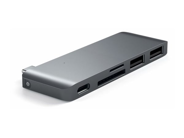 Satechi ST-TCUP, Harmaa, MicroSD (TransFlash), SD, USB 3.2 Gen 1 (3.1 Gen 1) Type-C, Alumiini, 84 mm, 27 mm
