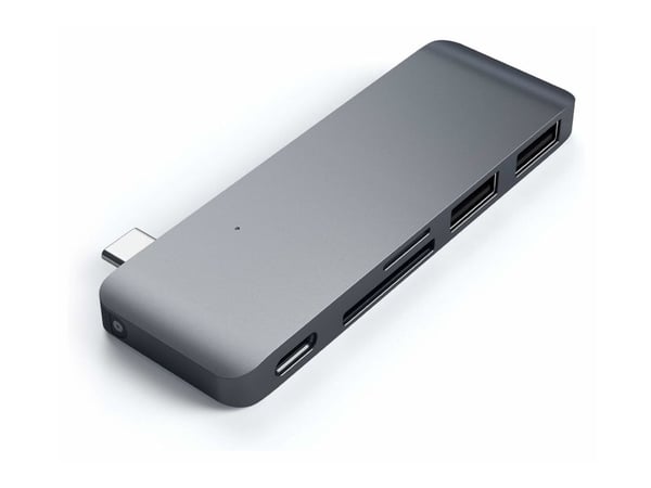 Satechi ST-TCUP, Harmaa, MicroSD (TransFlash), SD, USB 3.2 Gen 1 (3.1 Gen 1) Type-C, Alumiini, 84 mm, 27 mm