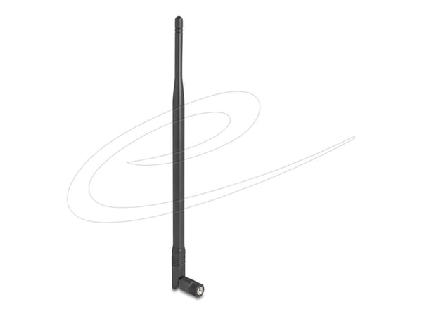 Delock WiFi 2,4 GHz:n RP-SMA-liitin 7 dBi suuntaamaton antenni kallistusliitoksella musta