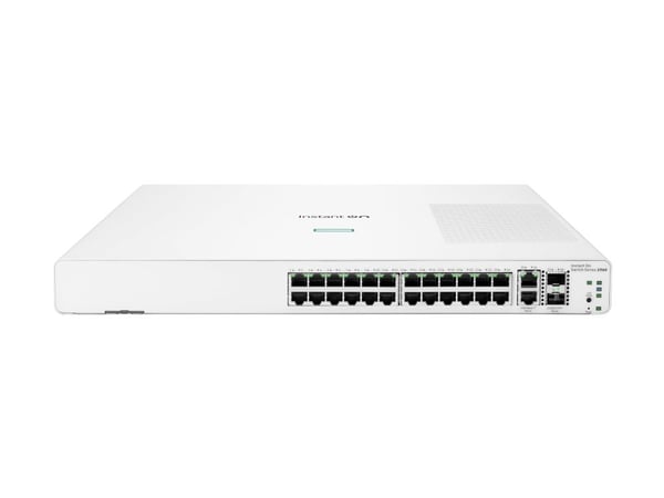 HPE Networking Instant On 1960 24G 2XGT 2SFP+ Switch - Switch - Styrt - 24 x 10/100/1000 + 2 x 10 Gigabit SFP+ + 2 x 100/1000/10GBase-T - rackmonte...
