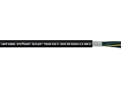 Lapp ÖLFLEX TRAIN 345 C 600V, 100 m, 1 mm ², Svart, 105,44 kg/km, 178 kg/km, 600 V