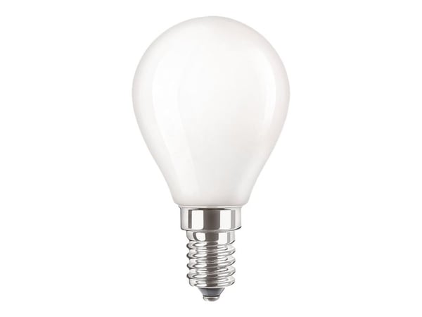 Philips CorePro - LED-lyspære - form: P45 - mattslipt finish - E14 - 4.3 W (ekvivalent 40 W) - klasse F - varmt hvitt lys - 2700 K