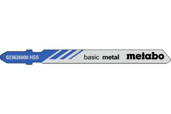 Metabo 623636000, Stikksagblad, Stål, Høy-Hastighets Stål (HHS), Blå, Grå, 6,6 cm, 0,7 mm Metabo 623636000, Stikksagblad, Stål, Høy-Hastighets Stål (HHS), Blå, Grå, 6,6 cm, 0,7 mm