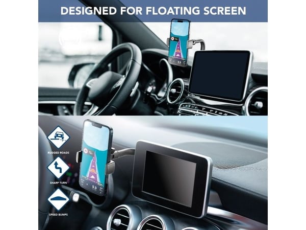 Cellularline HANDYDRIVESCREENK, Matkapuhelin/älypuhelin, Passiiviteline, Auto, musta