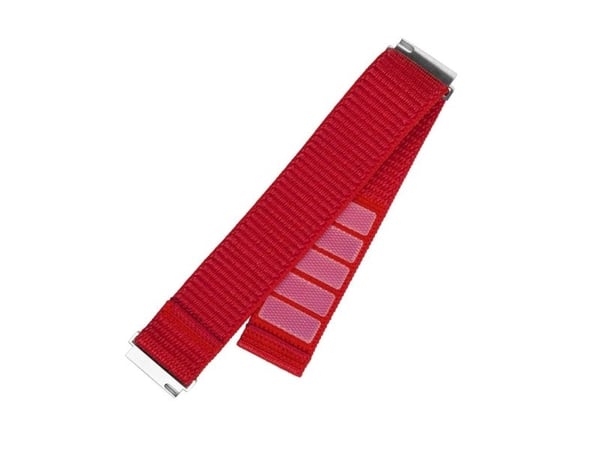 FIXED - Klokkestropp for smart armbåndsur - nylon, quick release, 20 mm - 160-210 mm - rød
