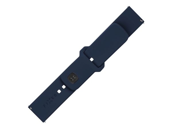 FIXED - Klokkestropp for smart armbåndsur - silicone, quick release, 22 mm - 160-235 mm - blå