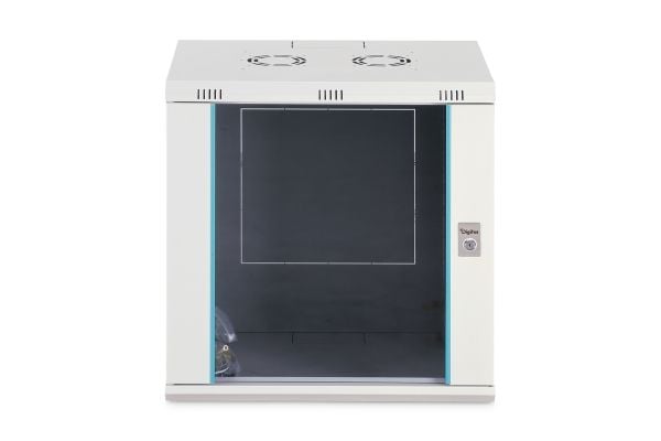 DIGITUS Dynamic-N series - Skap - 600 x 450 mm (WxD), unassembled - veggmonterbar - RAL 7035, lysegrå - 12U - 19"