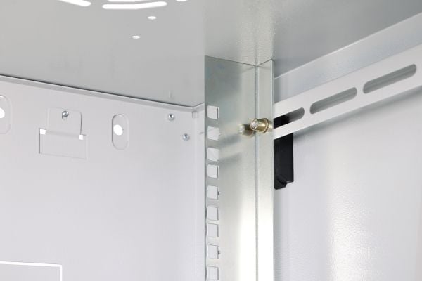 DIGITUS Dynamic-N series - Skap - 600 x 450 mm (WxD), unassembled - veggmonterbar - RAL 7035, lysegrå - 12U - 19"