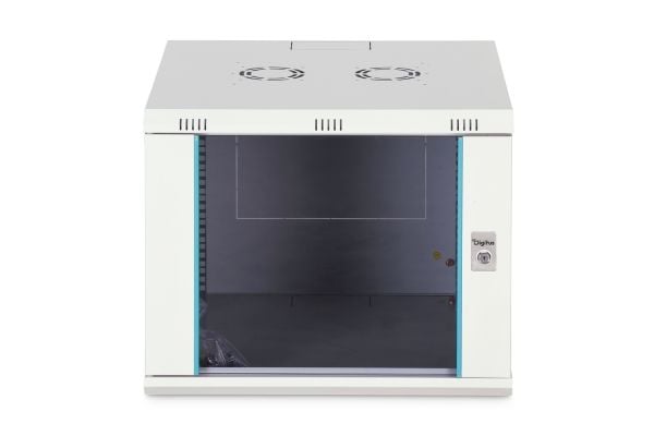 Digitus nettverksskap Dynamic 19" 9U, 600x600, glassdør, grå, umontert, 60 kg