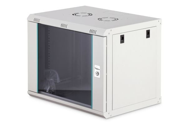 Digitus nettverksskap Dynamic 19" 9U, 600x450, glassdør, grå, umontert, 60 kg