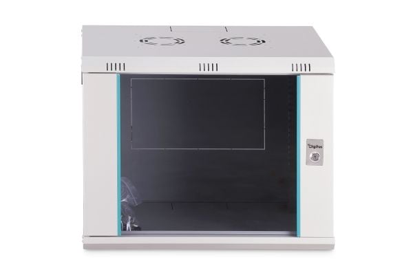 Digitus nettverksskap Dynamic 19" 9U, 600x450, glassdør, grå, umontert, 60 kg
