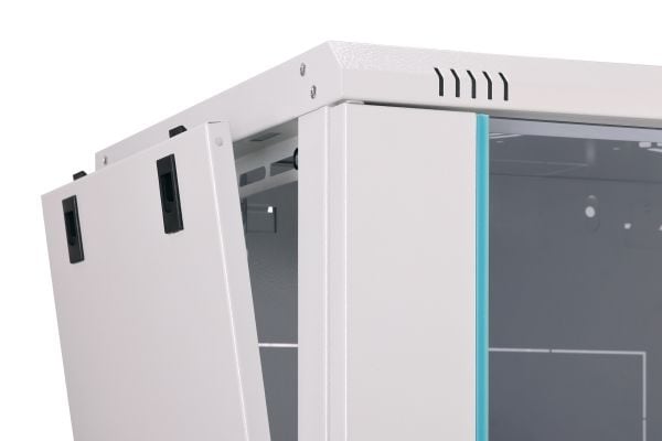 Digitus nettverksskap Dynamic 19" 9U, 600x450, glassdør, grå, umontert, 60 kg