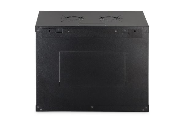 Digitus nettverksskap med én seksjon DIGITUS Dynamic 19" 9U, 600x450, glassdør, svart, umontert, 60 kg