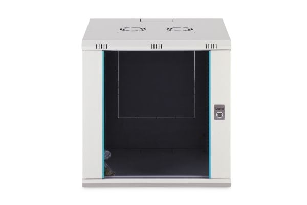 Digitus nettverksskap Dynamic 19" 12U, 600x600, glassdør, grå, umontert, 60 kg