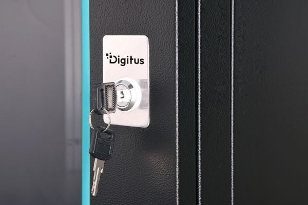 Digitus nettverksskap Dynamic 19" 7U, 600x600, glassdør, svart, ikke sammenleggbart, 60 kg
