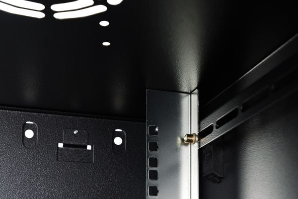 Digitus nettverksskap Dynamic 19" 9U, 600x600, glassdør, svart, umontert, 60 kg
