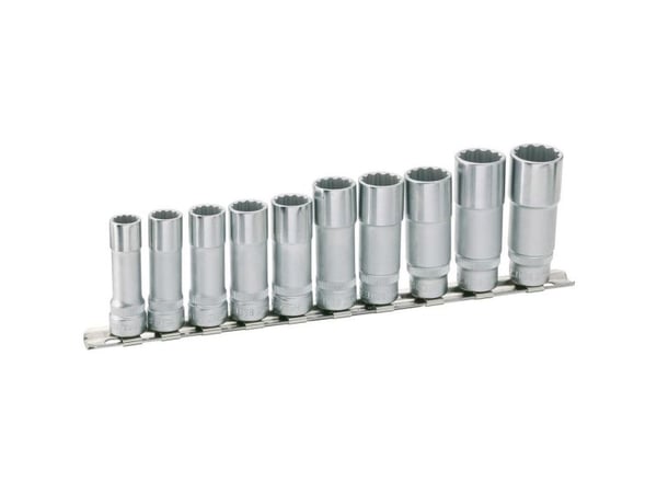 HAZET 880TZ/10H, Pistorasiasarja, 3/8", Metrinen, 10 pää(t), 10,19 mm, 24 cm