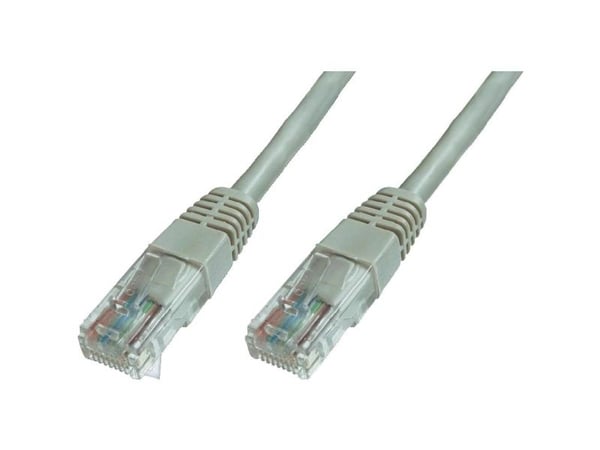 DIGITUS Professional - Koblingskabel - RJ-45 (hann) til RJ-45 (hann) - UTP - CAT 6 - halogenfri, formstøpt, uten hindringer - grå