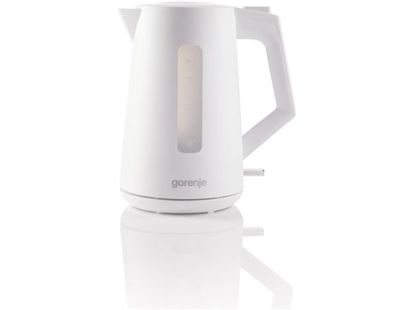 Gorenje K17OPW, 1,7 L, 2200 W, Valkoinen, Muovi, Veden tason ilmaisin, Johdoton