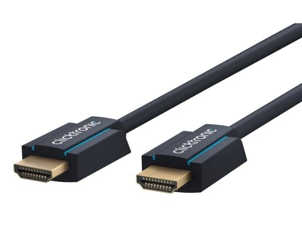ClickTronic 0.5m High Speed HDMI, 0,5 m, HDMI Typ A (standard), HDMI Typ A (standard), 10,2 Gbit/s, Blå