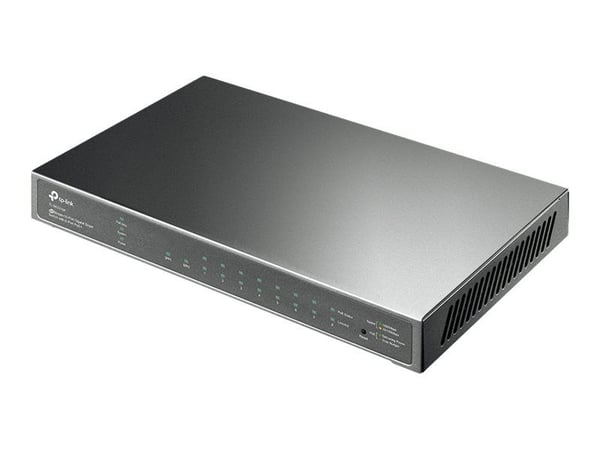 TP-Link TL-SG2210P - Switch - Styrt - 8 x 10/100/1000 + 2 x SFP - stasjonær - PoE (53 W)