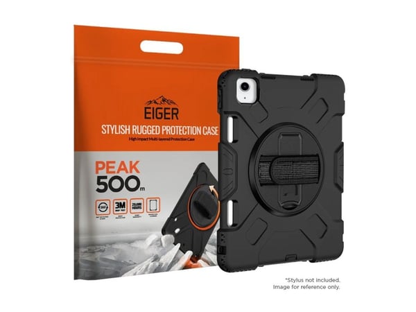 Eiger Peak 500m - Skyddsfodral för surfplatta - robust - utomhus - mjukt silikonhölje, plast - svart