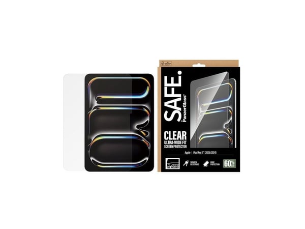 PanzerGlass SAFE. by ® Näytönsuoja iPad Pro 11" (2024-2025) | Ultra-Wide Fit w. Fastfit tool, Apple, Apple - iPad Pro 11" (2024), Apple - iPad Pro ...