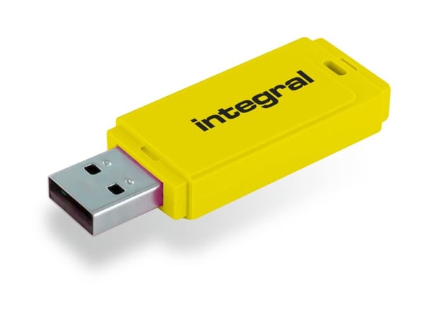 Integral Neon - USB-minnepinne - 32 GB - USB 2.0 - gul