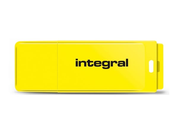 Integral Neon - USB-minnepinne - 32 GB - USB 2.0 - gul