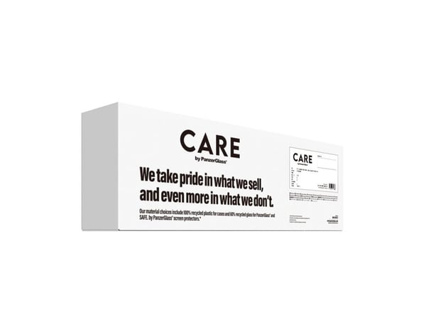 CARE by PanzerGlass - Baksidedeksel for mobiltelefon - MagSafe-samsvar - termoplast-polyuretan (TPU) - hvit, gjennomsiktig - for Apple iPhone 16e