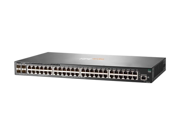 HPE Aruba 2930F 48G 4SFP+ - Switch - L3 - Administreret - 48 x 10/100/1000 + 4 x 1 Gigabit / 10 Gigabit SFP+ (uplink) - monterbar på stativ