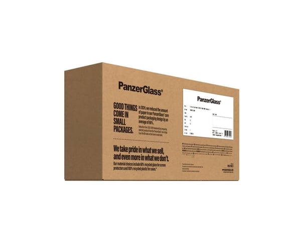 PanzerGlass - Skjermbeskyttelse for mobiltelefon - ultrabred passform - glass - rammefarge svart