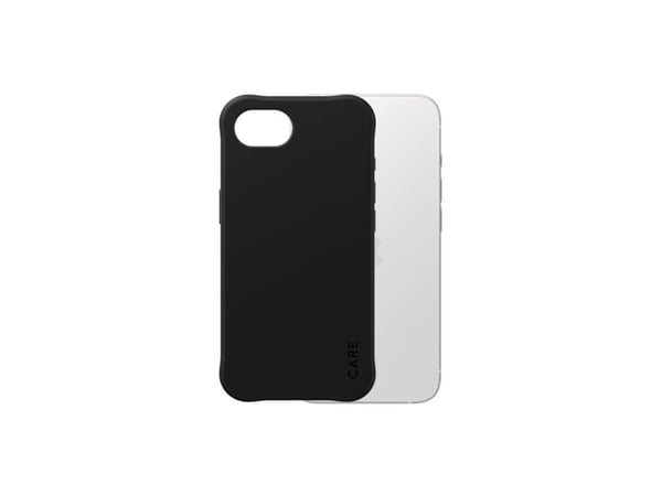 CARE by PanzerGlass - Baksidedeksel for mobiltelefon - MagSafe-samsvar - 100 % resirkulert termoplastisk polyuretan (TPU) - samba svart - for Apple...